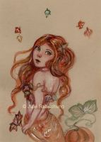 Autumn coloured mermaid